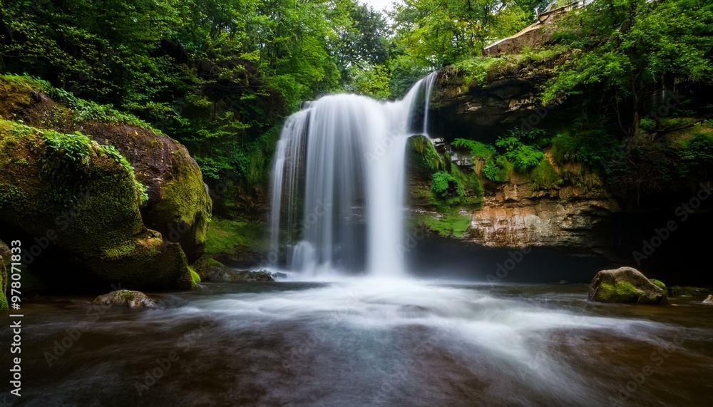 Long exposure of waterfall Long exposure of waterfall