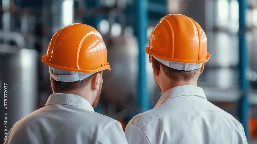Process engineers optimizing the workflow in a production plant using simulation tools to test different configurations Process engineers optimizing the workflow in a production plant using simulation tools to test different configurations