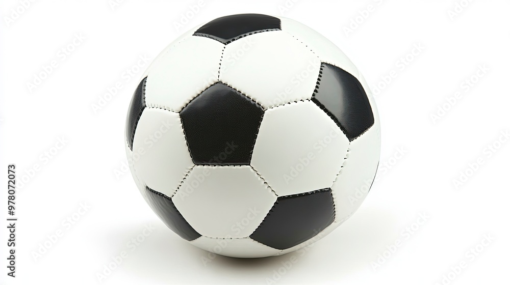 Naklejka premium Soccer ball, on the white background