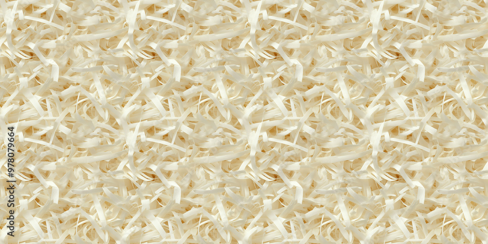 shredded paper filler in cream color with thin, delicate strips, shredded paper filler texture background shredded paper filler in cream color with thin, delicate strips, shredded paper filler texture background