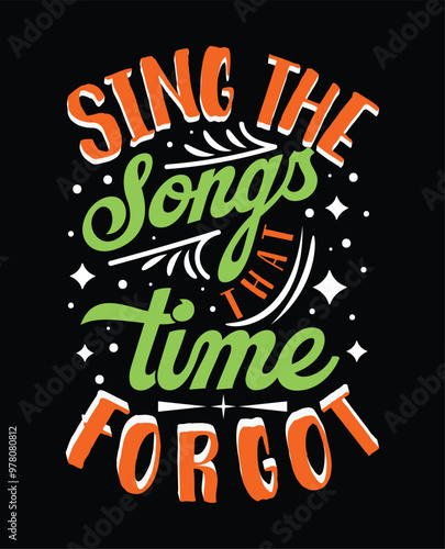 musical typography t shirt design , instrumental based typography t shirt designs, typography design template with gradient background and instruments guitar, acoustic guitar, banjo