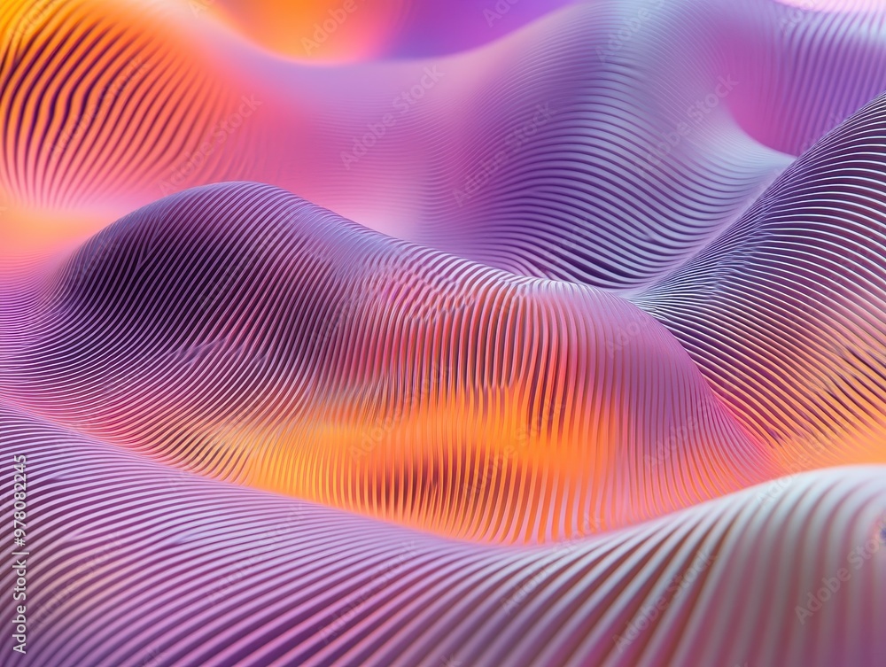 Abstract Wavy Pattern with Orange and Purple Gradient Abstract Wavy Pattern with Orange and Purple Gradient