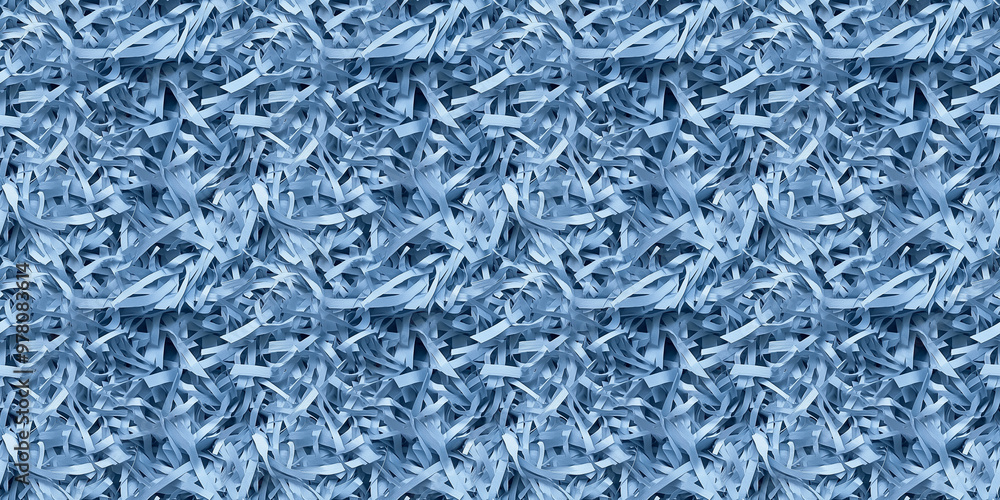 shredded paper filler in denim color with thin, delicate strips, shredded paper filler texture background shredded paper filler in denim color with thin, delicate strips, shredded paper filler texture background