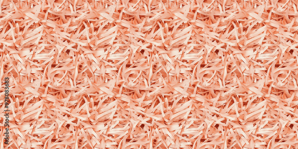 shredded paper filler in dusty apricot color with thin, delicate strips, shredded paper filler texture background shredded paper filler in dusty apricot color with thin, delicate strips, shredded paper filler texture background