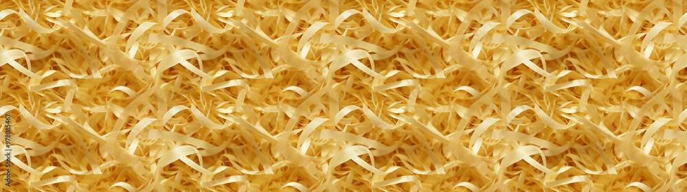 shredded paper filler in muted gold color with thin, delicate strips, shredded paper filler texture background shredded paper filler in muted gold color with thin, delicate strips, shredded paper filler texture background