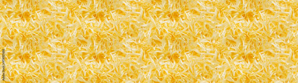 shredded paper filler in yellow color with thin, delicate strips, shredded paper filler texture background shredded paper filler in yellow color with thin, delicate strips, shredded paper filler texture background