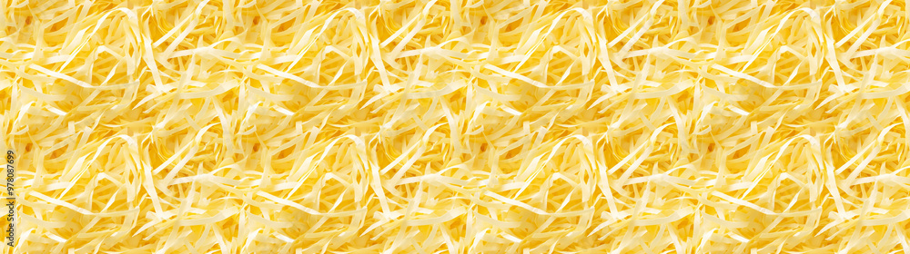 shredded paper filler in yellow color with thin, delicate strips, shredded paper filler texture background shredded paper filler in yellow color with thin, delicate strips, shredded paper filler texture background
