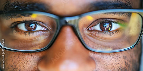 Ingenious Inventor: A quirky smile on the face of a man, his eyes sparkling with ideas.