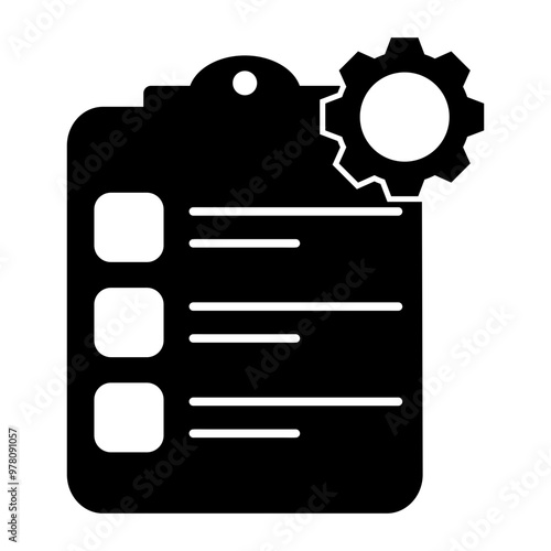 Clipboard Project Plan Icon, Simple Icon Vector Design, best used for presentation, application, web and banner