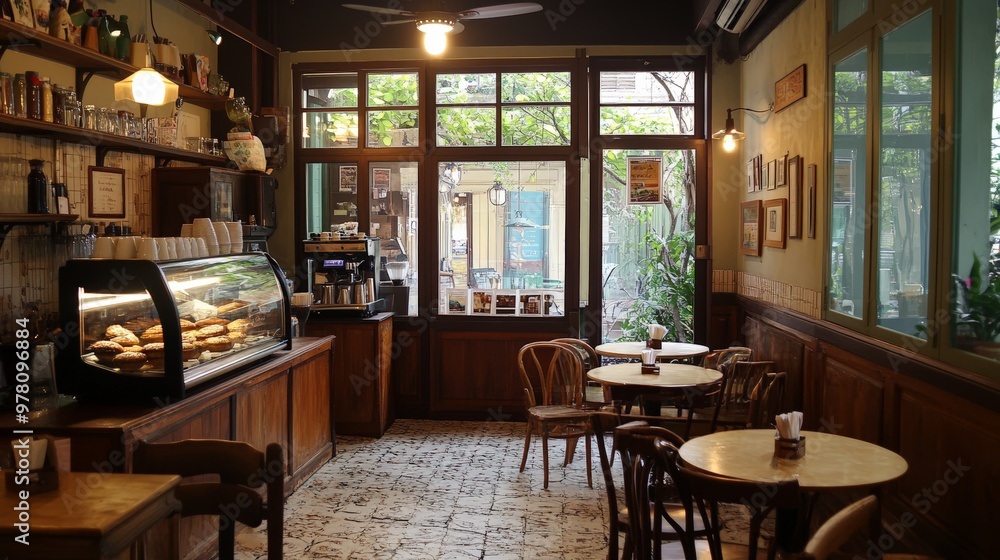 A traditional with a menu of local favorites, featuring homemade pastries and regional coffee, set in a quaint atmosphere that celebrates local flavors.