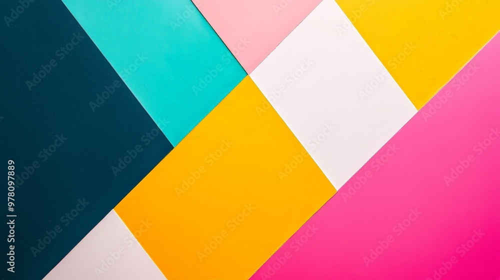 A vibrant, minimalist graphic design featuring bold, contrasting colors arranged in a clean, geometric pattern on a white background. A vibrant, minimalist graphic design featuring bold, contrasting colors arranged in a clean, geometric pattern on a white background.