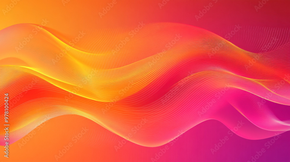 A striking background with dynamic wavy shapes in a gradient from neon orange to hot pink, forming a high-energy and eye-catching look. A striking background with dynamic wavy shapes in a gradient from neon orange to hot pink, forming a high-energy and eye-catching look.