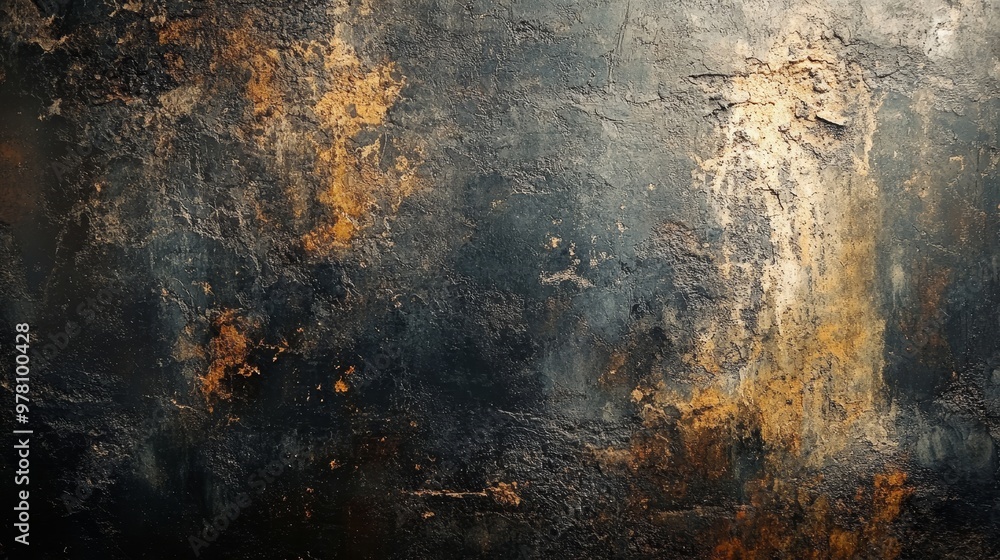 Grunge wall with distressed metal and concrete textures, deep scratches and dents, urban decay theme, soft light reflections, high contrast, deep shadows Grunge wall with distressed metal and concrete textures, deep scratches and dents, urban decay theme, soft light reflections, high contrast, deep shadows