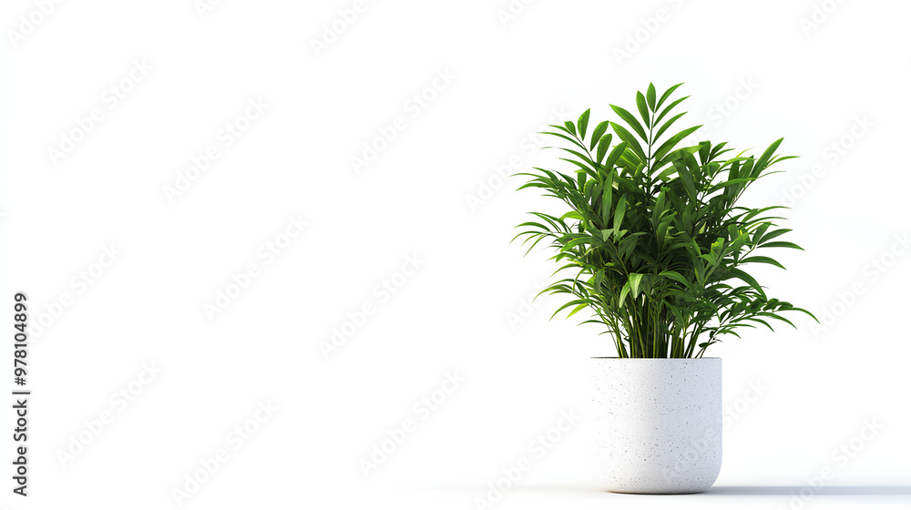 Modern indoor plant isolate on white background Modern indoor plant isolate on white background