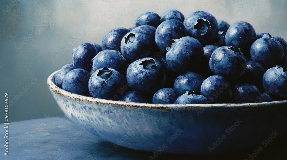 A close-up of blueberries piled in a bowl, with soft shadows and light emphasizing their deep blue color. A close-up of blueberries piled in a bowl, with soft shadows and light emphasizing their deep blue color.