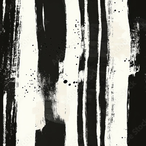 Rhythmic Brushstroke Stripes: DynamicExpressive Linear Textures