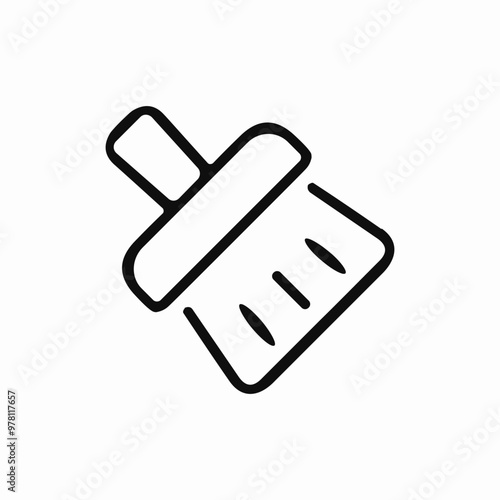 broom dust icon sign vector