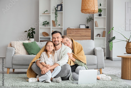 Little girl and her parents...