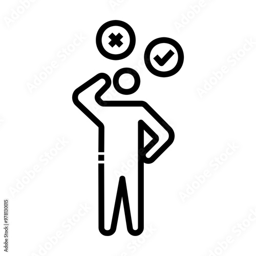 decision making Line Icon