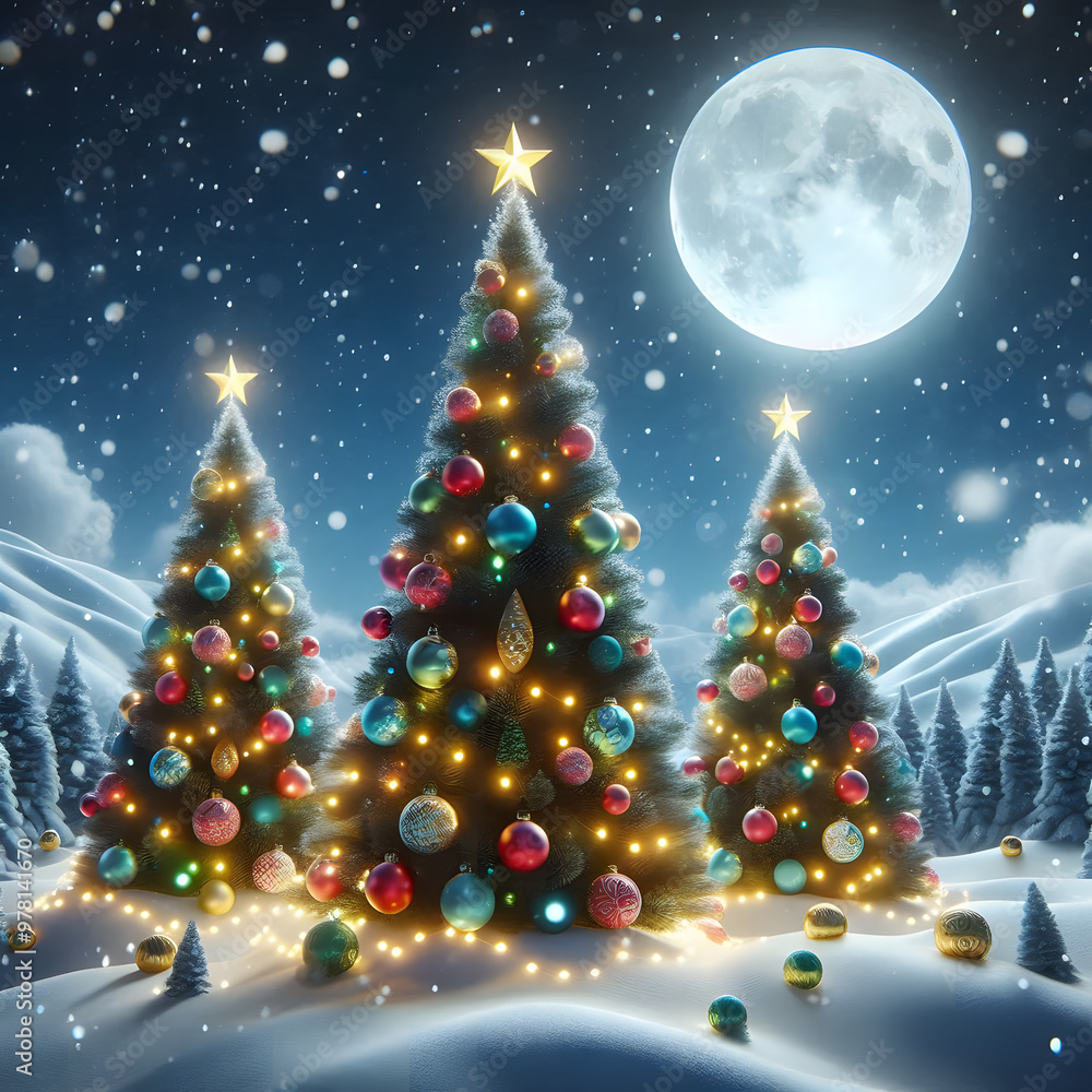 Clipart Vector ilustración arbol navideño Clipart Vector ilustración arbol navideño