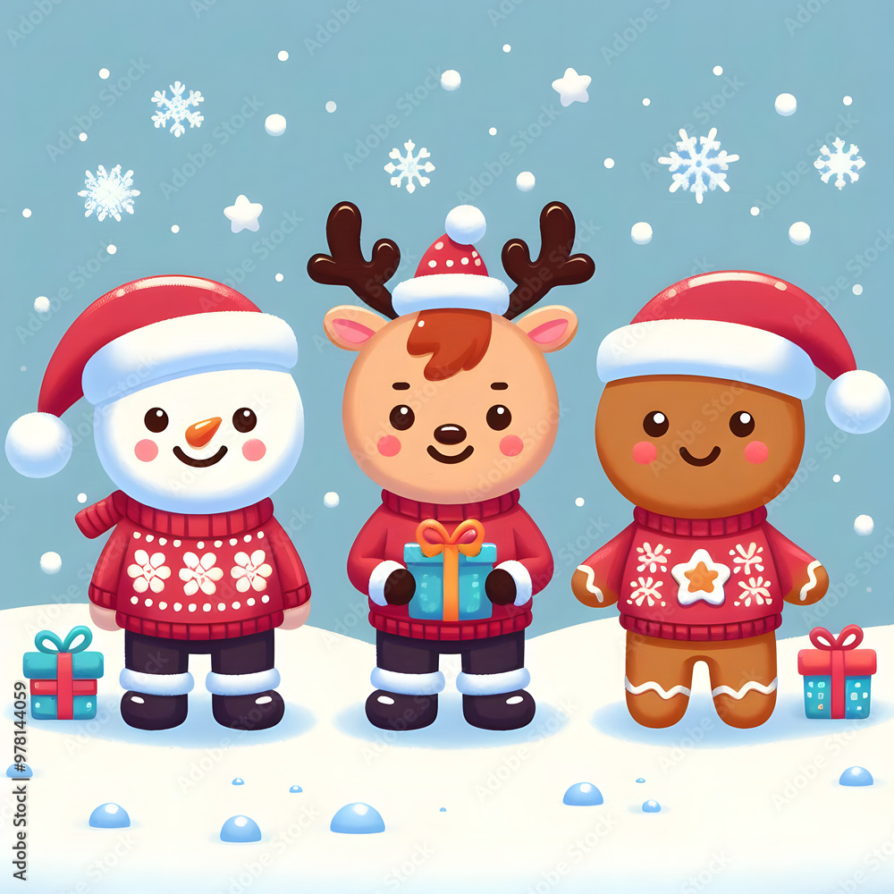 santa claus and reindeer santa claus and reindeer