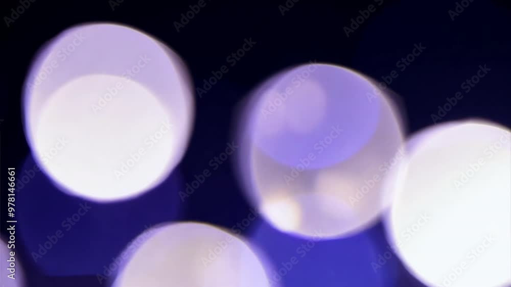 Purple Bokeh Lights: Abstract Night Photography Purple Bokeh Lights: Abstract Night Photography