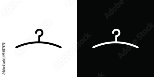 hanger icon Vector flat thin line illustration