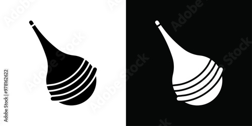 baby nasal aspirator icon Vector flat thin line illustration