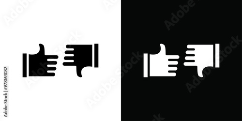 Criticism icon Vector flat thin line illustration