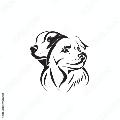 pets logo, pets care logo, dog and cat logo
