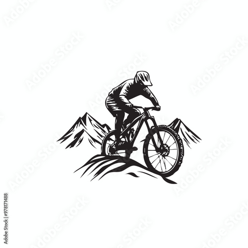 mountain bike vector