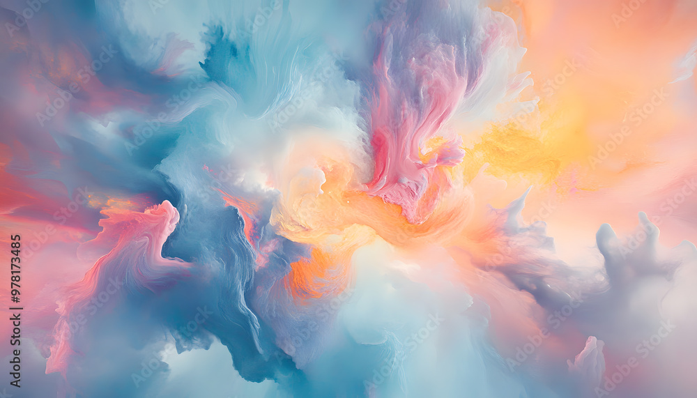 Abstract Art: A splash of bold and pastel colors in abstract forms, creating a visually dynamic and artistic aesthetic Abstract Art: A splash of bold and pastel colors in abstract forms, creating a visually dynamic and artistic aesthetic