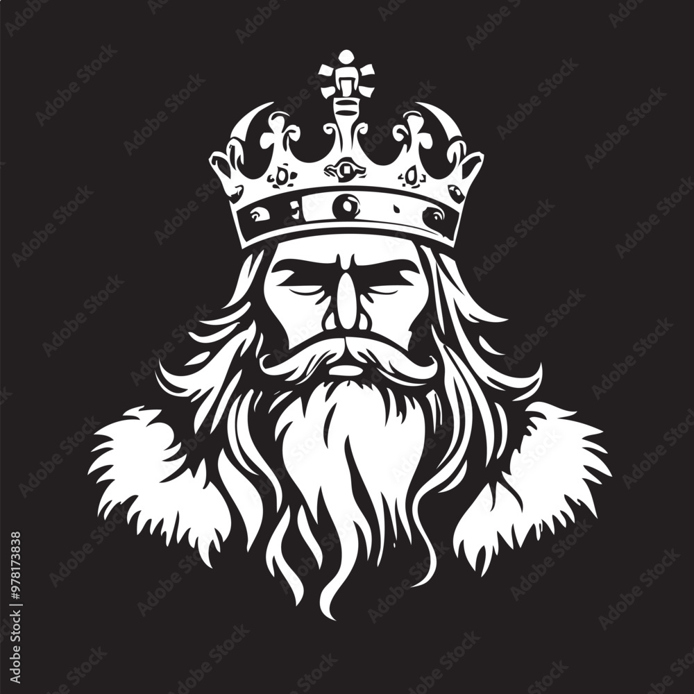 Fototapeta premium king vector logo, king vector