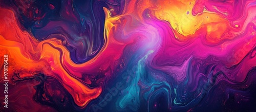 Vibrant abstract background featuring a colorful texture with dynamic elements Psychedelic visual art with a surrealistic touch