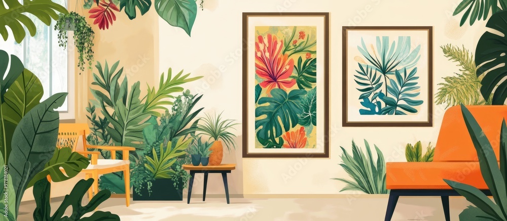 Floral Pattern Luxurious Exotic Blooms And Framed Ready To Hang Artwork Floral Pattern Luxurious Exotic Blooms And Framed Ready To Hang Artwork