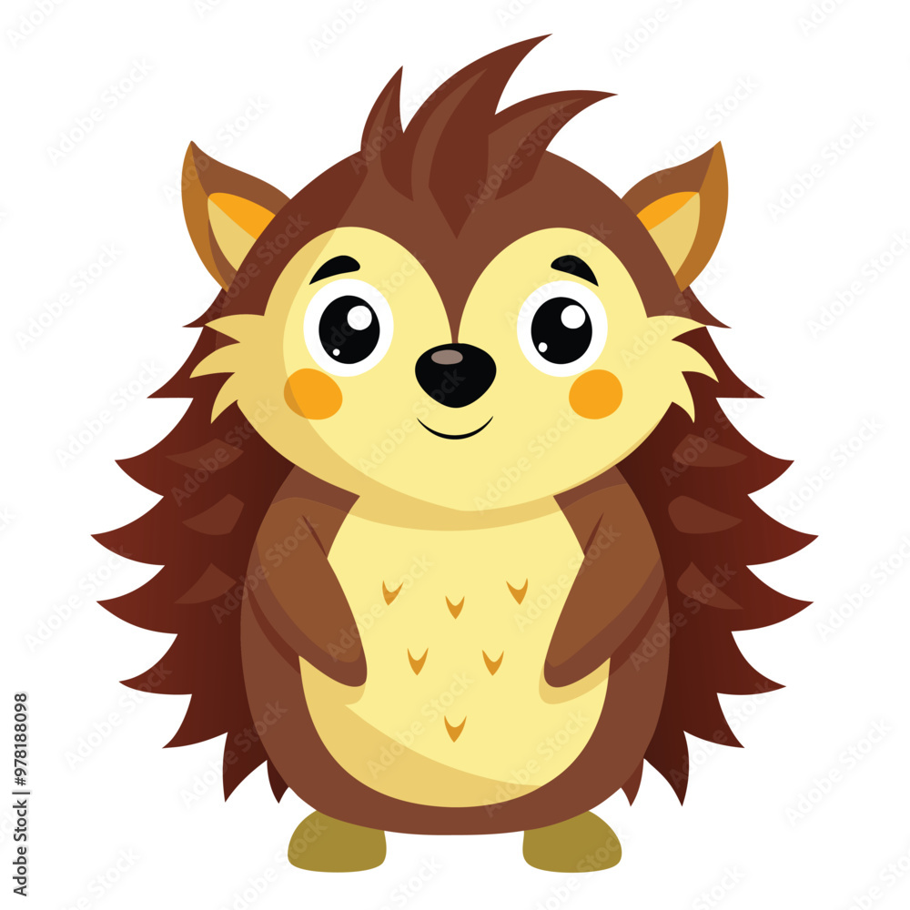 Print Handsome Hedgehog Clipart Vector Illustration Featuring Adorable and Charming Hedgehog in Cute Cartoon Style Print Handsome Hedgehog Clipart Vector Illustration Featuring Adorable and Charming Hedgehog in Cute Cartoon Style