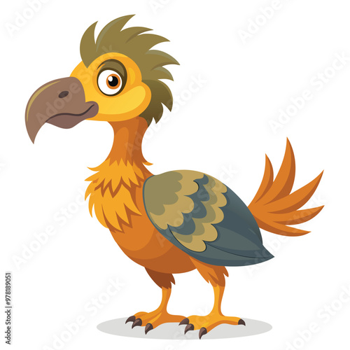 Print Handsome Dodo Clipart Vector Illustration in Detailed Style for Creative Designs and Art Projects