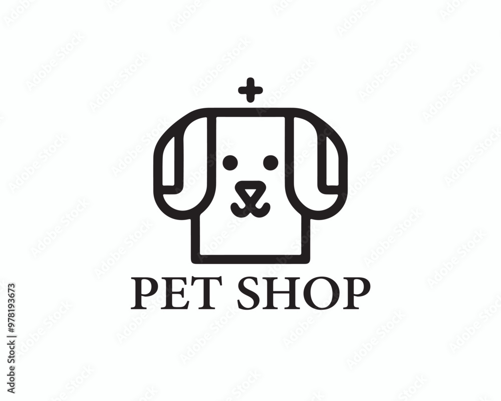 Pet Shop Logo Vector Design Template. Pet Shop Logo Vector Design Template.