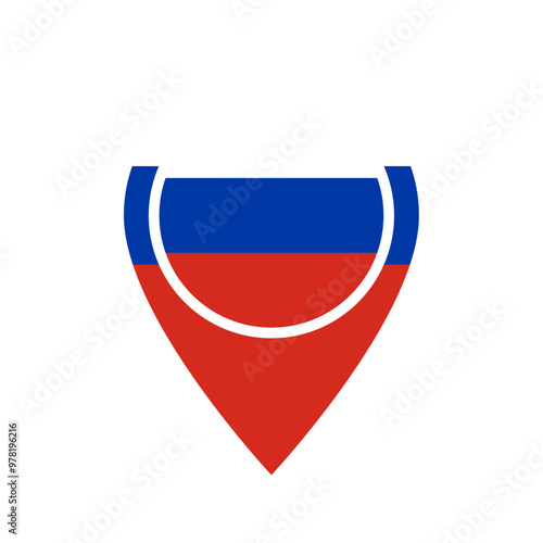 Russia flag location icon Free Download Russia flag location icon - GFXLoad