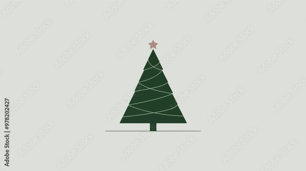 Minimalist Christmas tree, Christmas and holiday concept. Minimalist Christmas tree, Christmas and holiday concept.