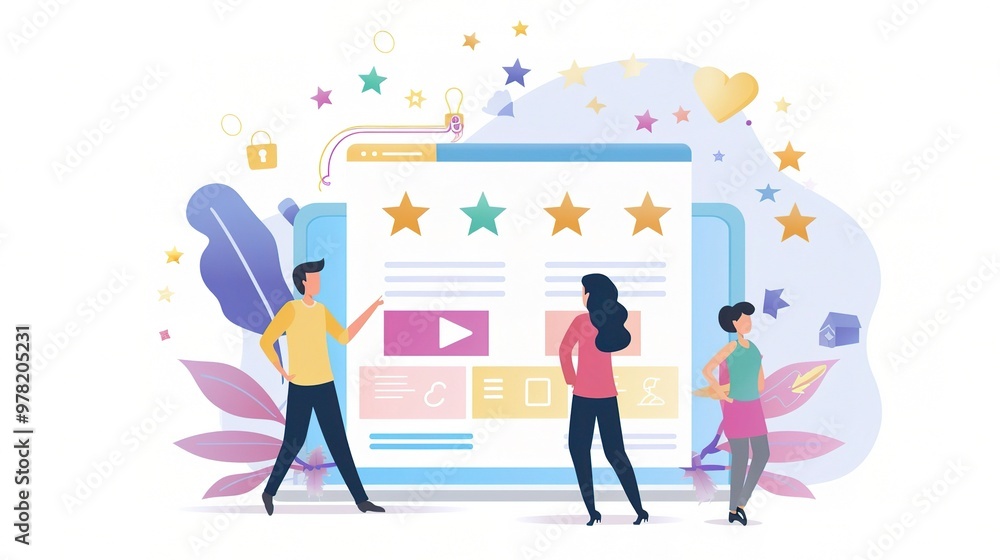 A comprehensive view of customer needs. There are customers with various expressions, some looking confused, some with clear expectations A comprehensive view of customer needs. There are customers with various expressions, some looking confused, some with clear expectations