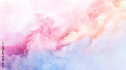 A soft, pastel-colored cloud formation creating a serene and dreamy atmosphere, perfect for backgrounds or abstract art.