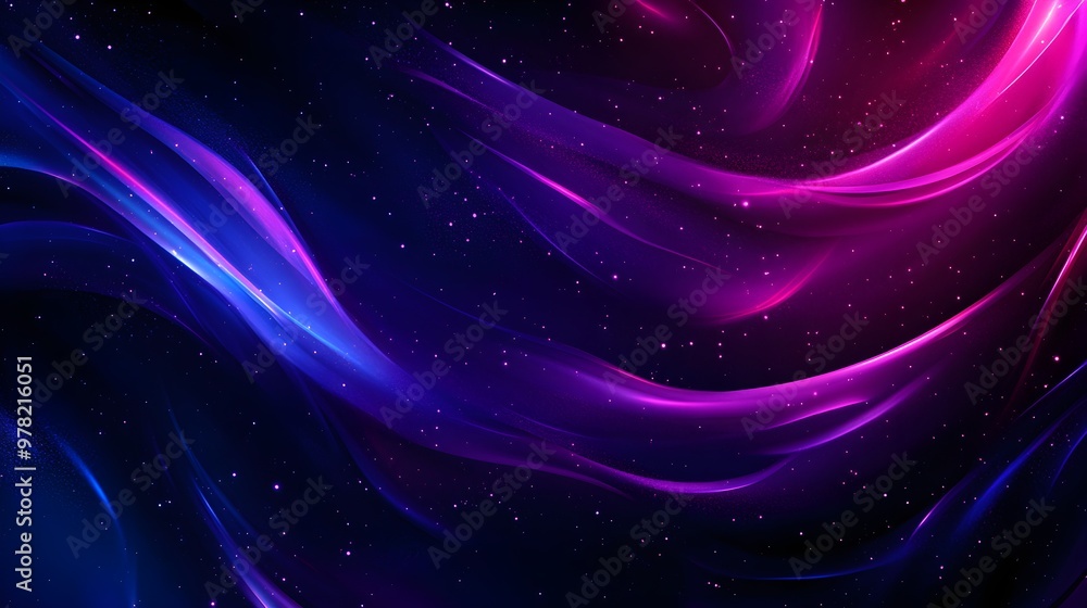 Elegant swirling cosmic designs in rich purples and black, seamless pattern, soft gradients, celestial motifs, modern and minimalistic, vector art, crisp lines. Elegant swirling cosmic designs in rich purples and black, seamless pattern, soft gradients, celestial motifs, modern and minimalistic, vector art, crisp lines.