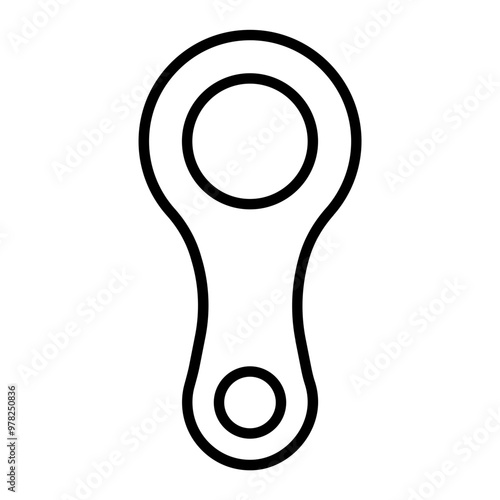 descend outline icon