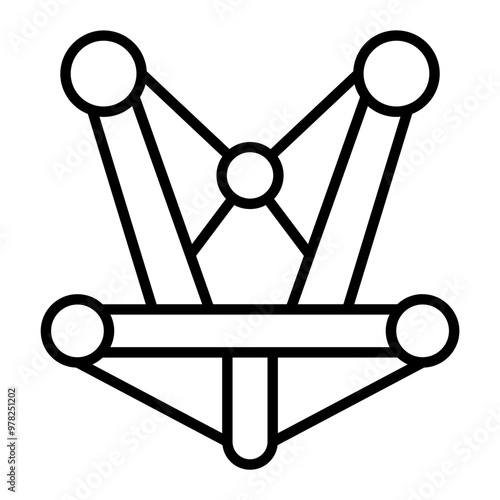 safety harness outline icon