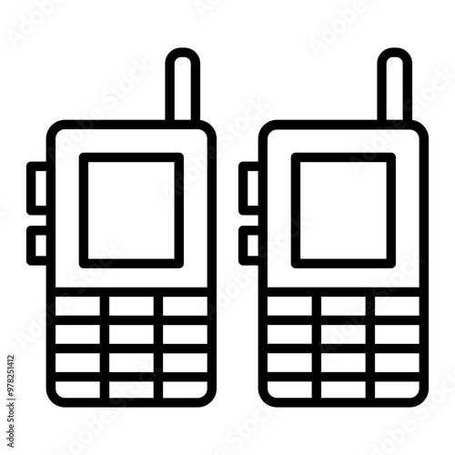 walkie talkie  outline icon