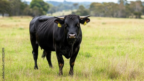 Wallpaper Mural Black Angus Cow in a Field Torontodigital.ca