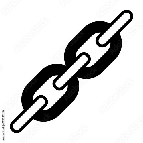 chain black fill icon