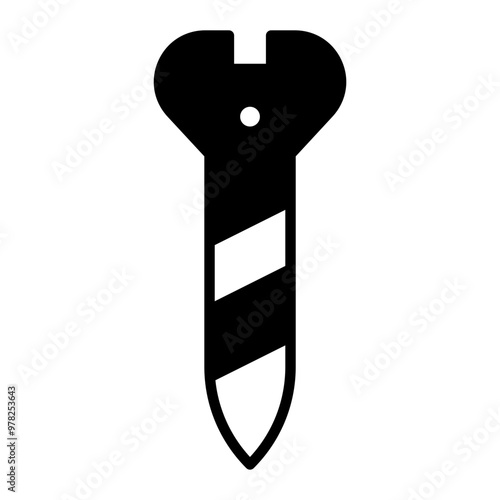 screw black fill icon