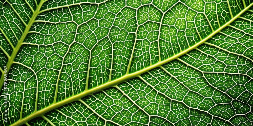 Fototapeta premium Abstract of leaf veins with exaggerated lines and shapes emphasizing natural patterns , botanical, abstract, veins, foliage